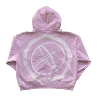 pink cut&sew hoodie