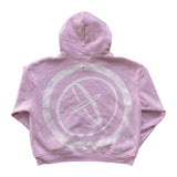 pink cut&sew hoodie