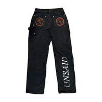 embroidered work pants